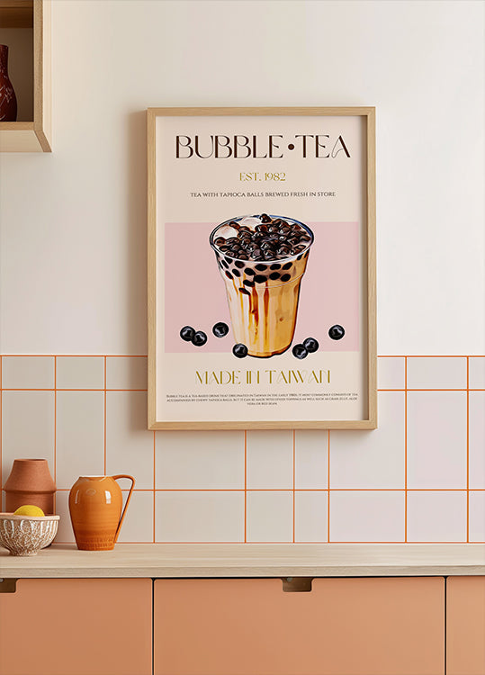 Taiwanese Bubble Tea Plakat