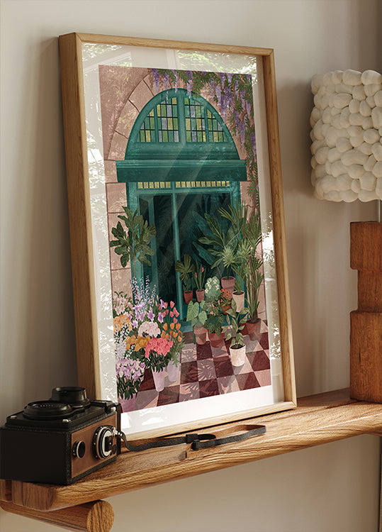 French Flowershop Plakat
