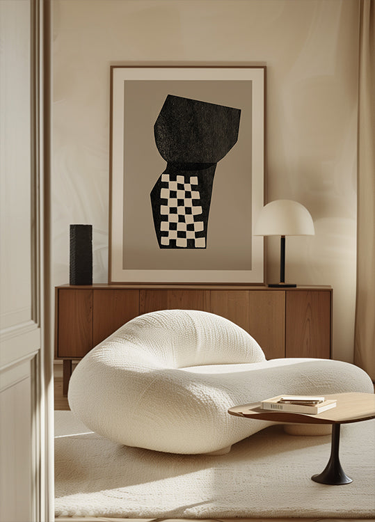 Checkered Abstraction Plakat