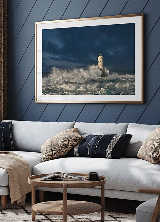 Faro di Mangiabarche(Calasetta-Sardegna) Plakat