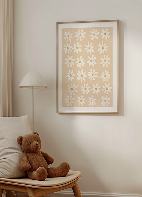 Whimsical Daisy Field Plakat