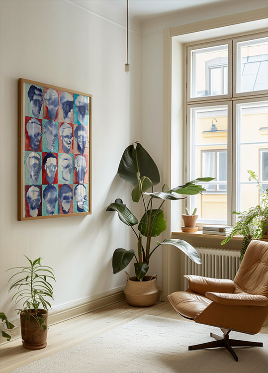 Aldo Red Blue 4x4 Plakat