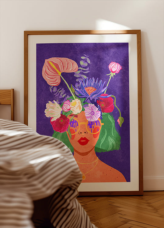 Flower head Plakat