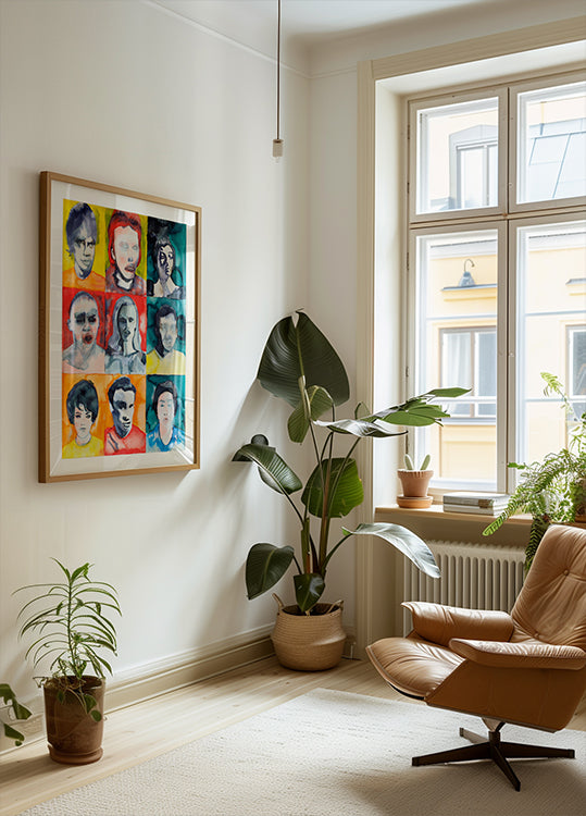 Headshot Grid No. 2 Plakat