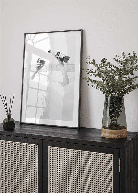 Aperol In Bed B&w Plakat