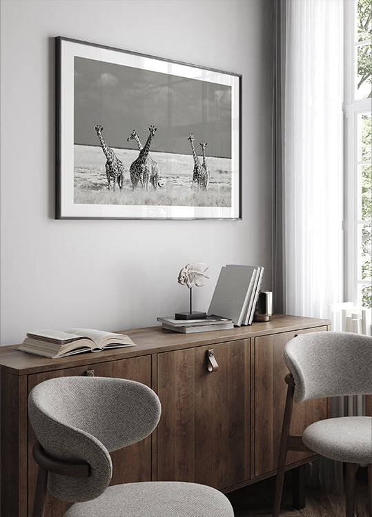 Look Girl Strange Animals Plakat