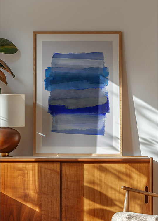 Abstract Brush Strokes 45Y Plakat