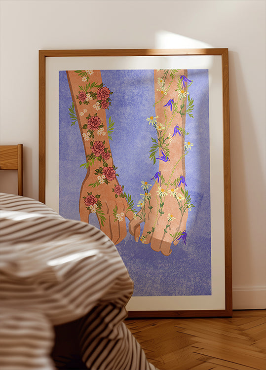 Holding hands Plakat