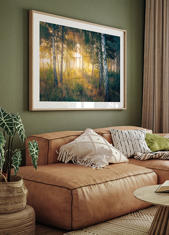 Gold in the forest Plakat