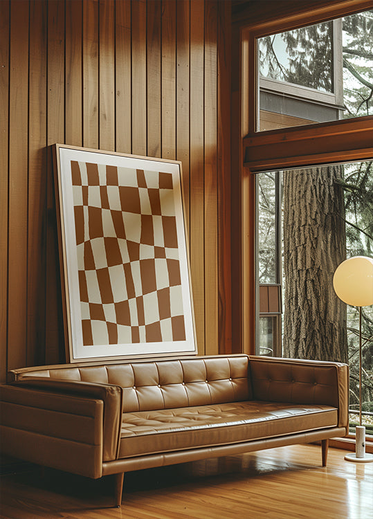 Minimal Checkerboard Plakat