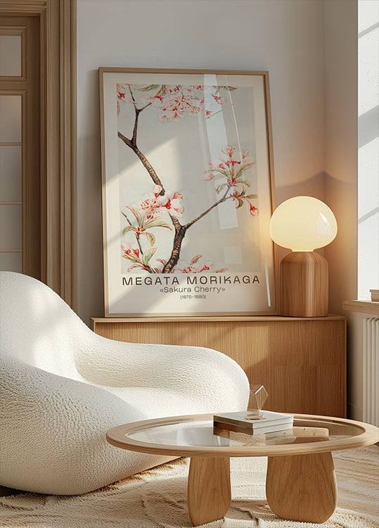 Sakura Cherry Japanese Blossom, Megata Morikaga 1870–1880 Plakat