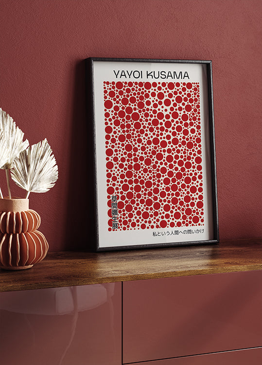 Yayoi Kusama, Red Dots Contemporary Art Plakat