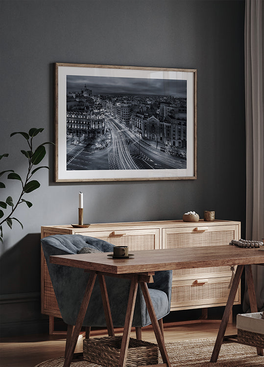 Madrid City Lights Plakat