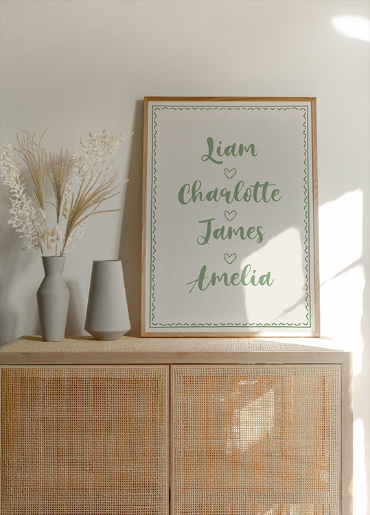 Custom Family Name Plakat