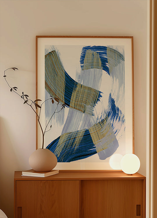 Abstract Brush Strokes 13 Plakat