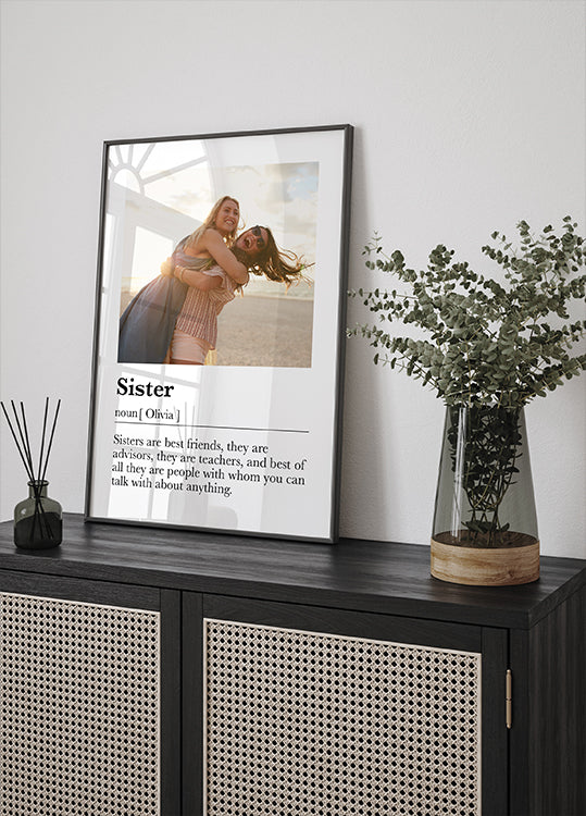 Custom Sister Definition Plakat