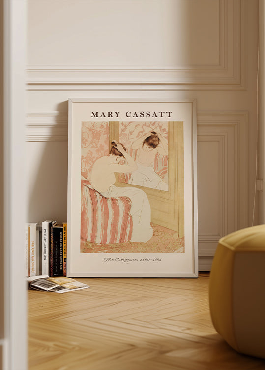 The Coiffure, Intimate Mary Cassatt portrait Plakat