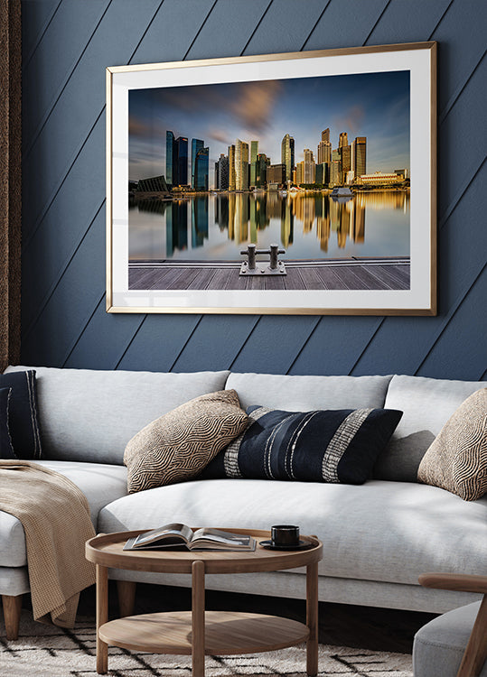 Golden Morning in SIngapore Plakat