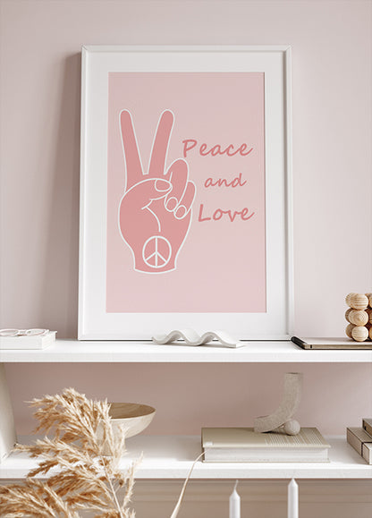 Peace and Love Plakat