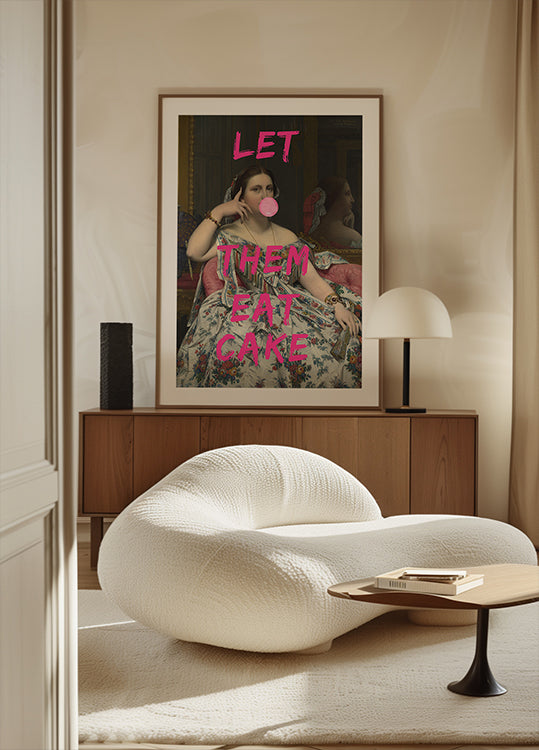 Let Them Eat Cake, Bubble Gum Vintage Portrait Plakat