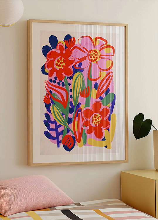 Floral Joyburst Plakat