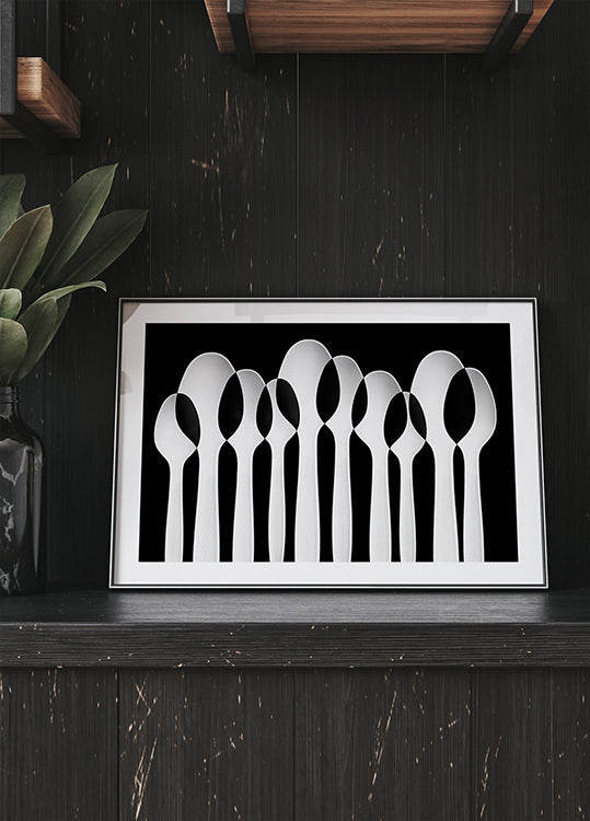 Spoons Abstract:  Forest Plakat