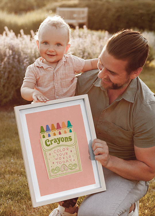 Color Your World Crayons Plakat