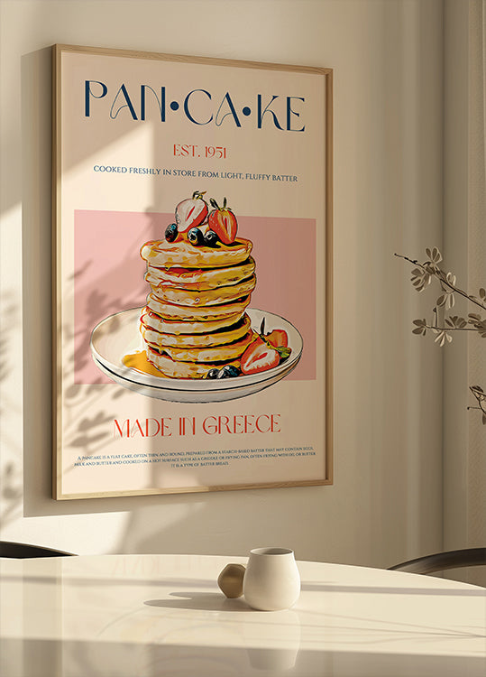 Fluffy Greek Pancakes Plakat