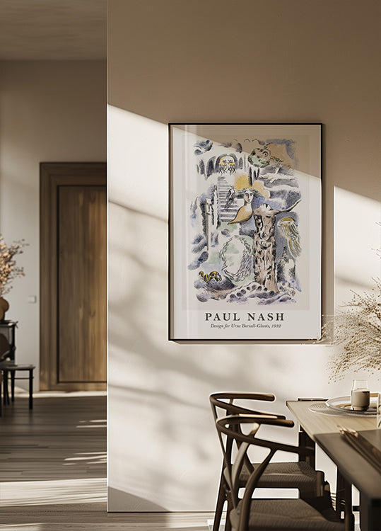 Design for Urne Buriall-Ghosts, Paul Nash Plakat