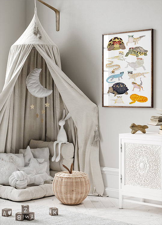 A1 Reptiles In Glasses Plakat