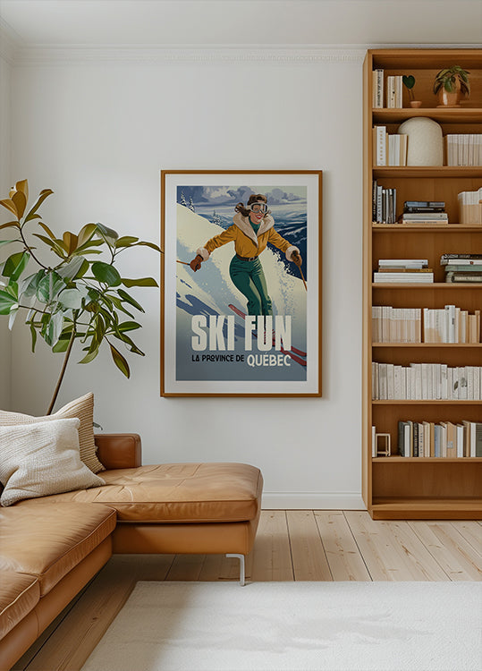 Ski Fun Quebec Plakat