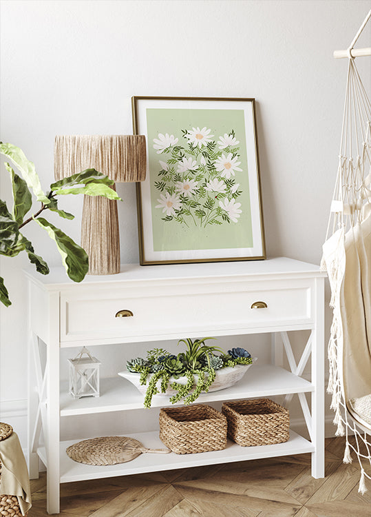 Ladybug flowers Plakat