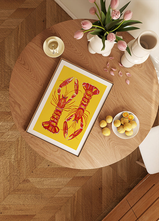 Langoustines On Yellow