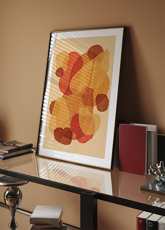 Warm Abstract Shapes Plakat