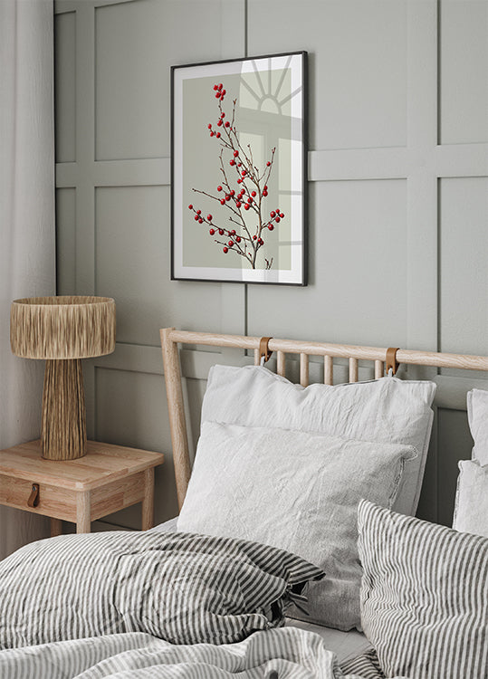 Red Berries on a Branch Plakat