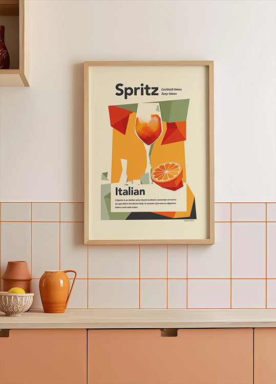 Aperol spritz print Plakat