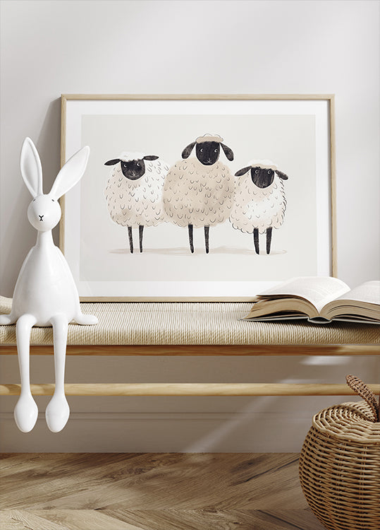 Trio Of Sheep Plakat