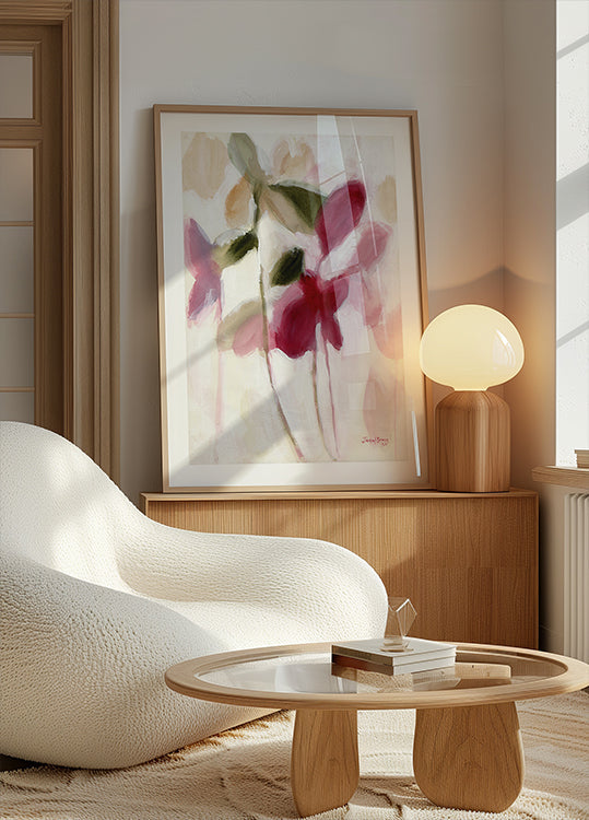 Botanical In Violet and Gold Plakat