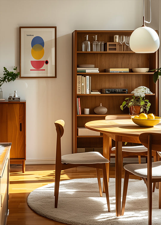 Bauhaus Coffee Abstract Plakat