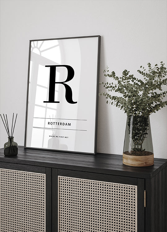 City where we met Personal Plakat