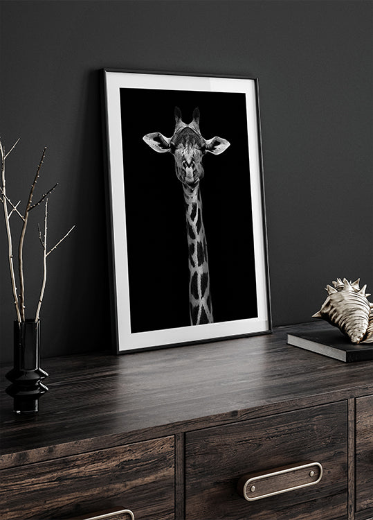 Giraffe Portrait Plakat