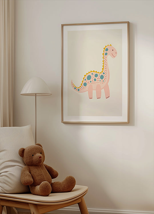Happy Spotted Dino Plakat