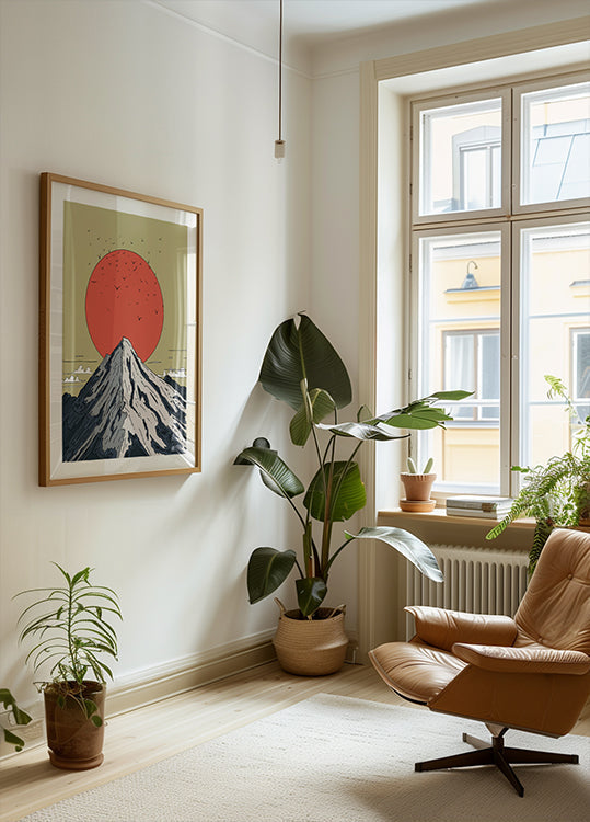 Snow Capped Mountain Plakat