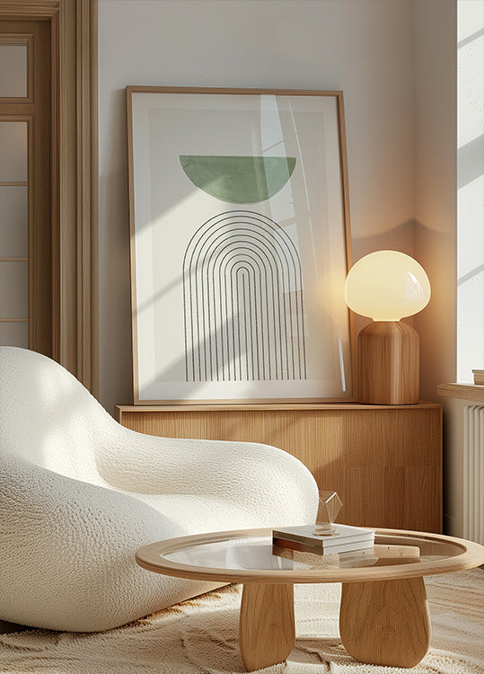 Curved Harmony Poster