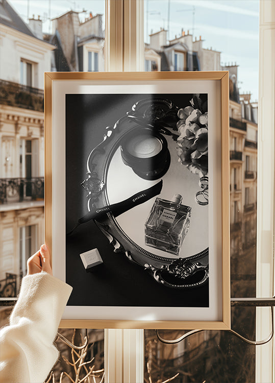 Chanel Perfume Beauty Black & White Plakat