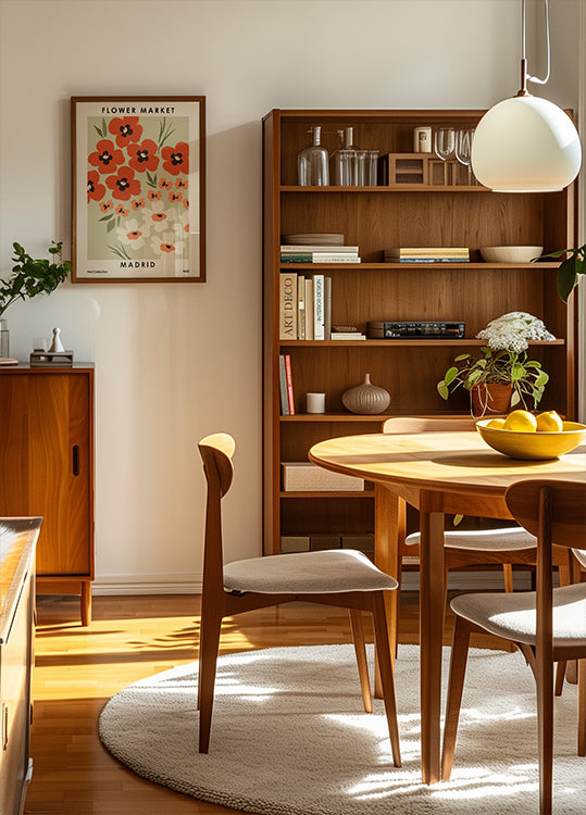 Flower Market Madrid Plakat