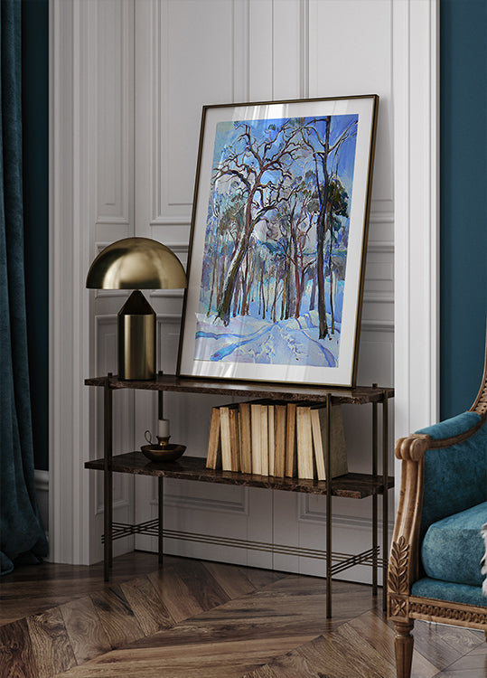 Winter forest Plakat