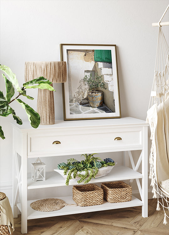 Mediterranean Olive Tree Entrance Plakat