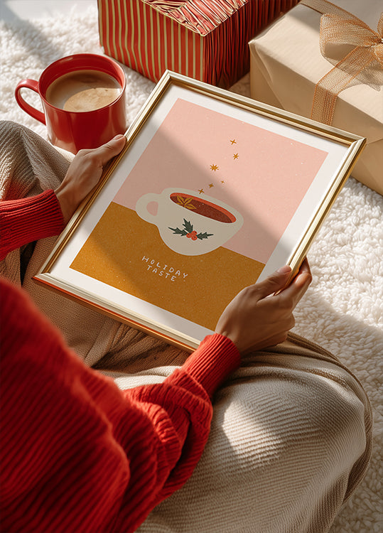 Mulled wine mug. Holiday Taste Plakat