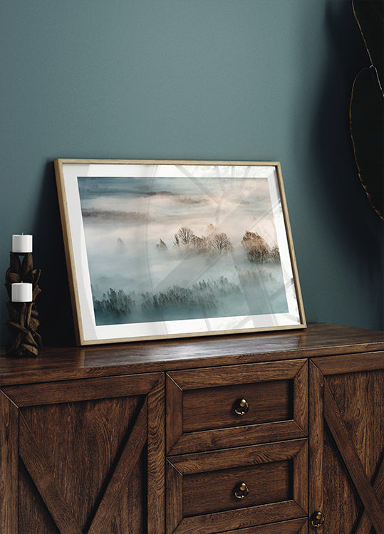 Winter fog Plakat